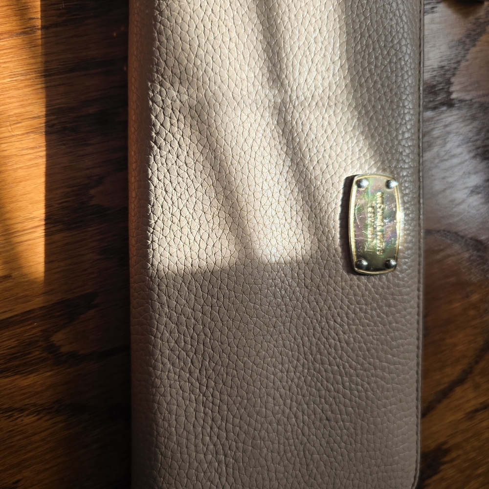 Michael Kors Taupe Leather Wallet